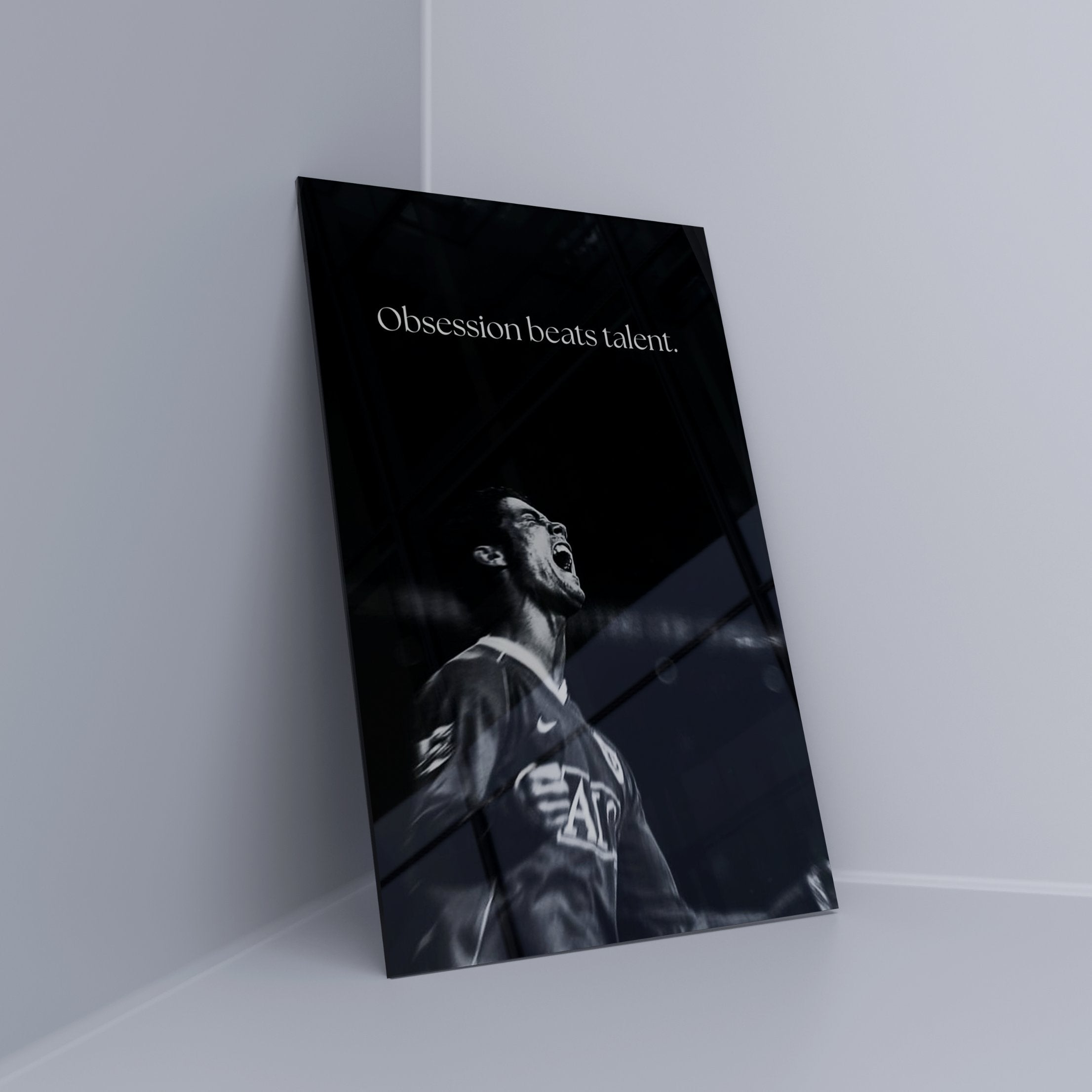OBSESSION BEATS TALENT | Acrylglas
